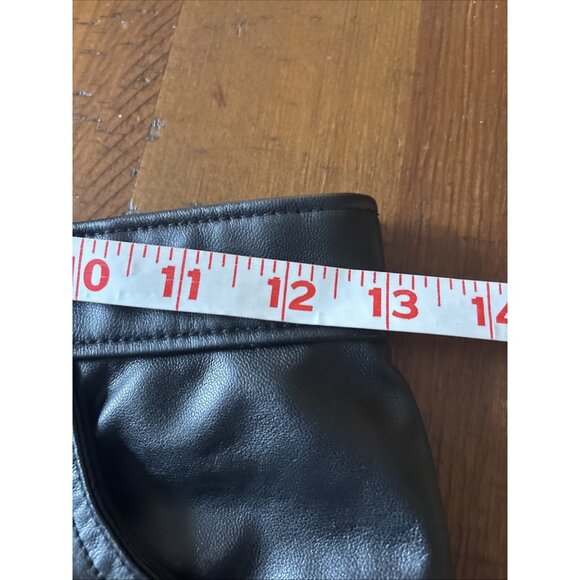 abercrombie fitch Ultra High Rise Faux Leather Pants Black 27/4 - Picture 4 of 7